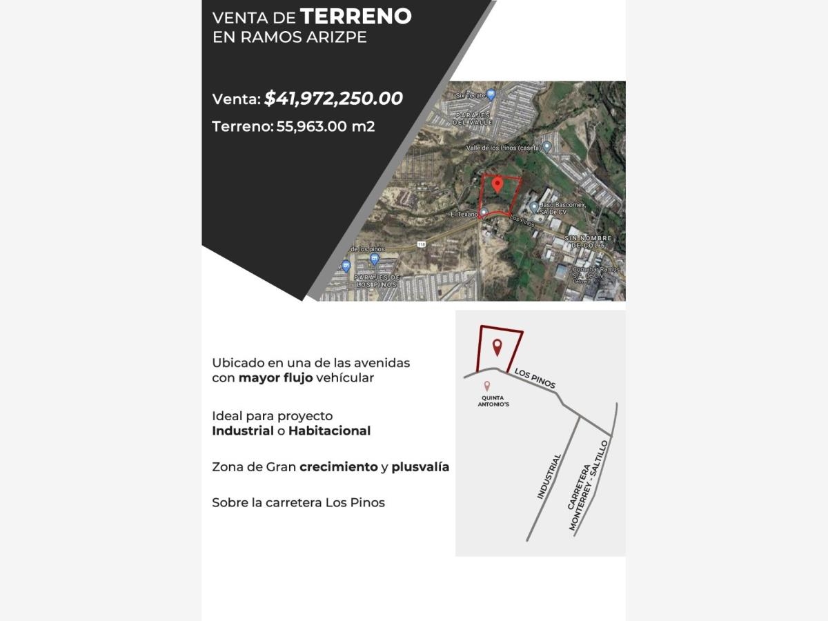 Foto 0 de Terreno en venta en Parajes de los Pinos, Ramos Arizpe, Coahuila de Zaragoza | ID mx23-oc2474 | Nocnok