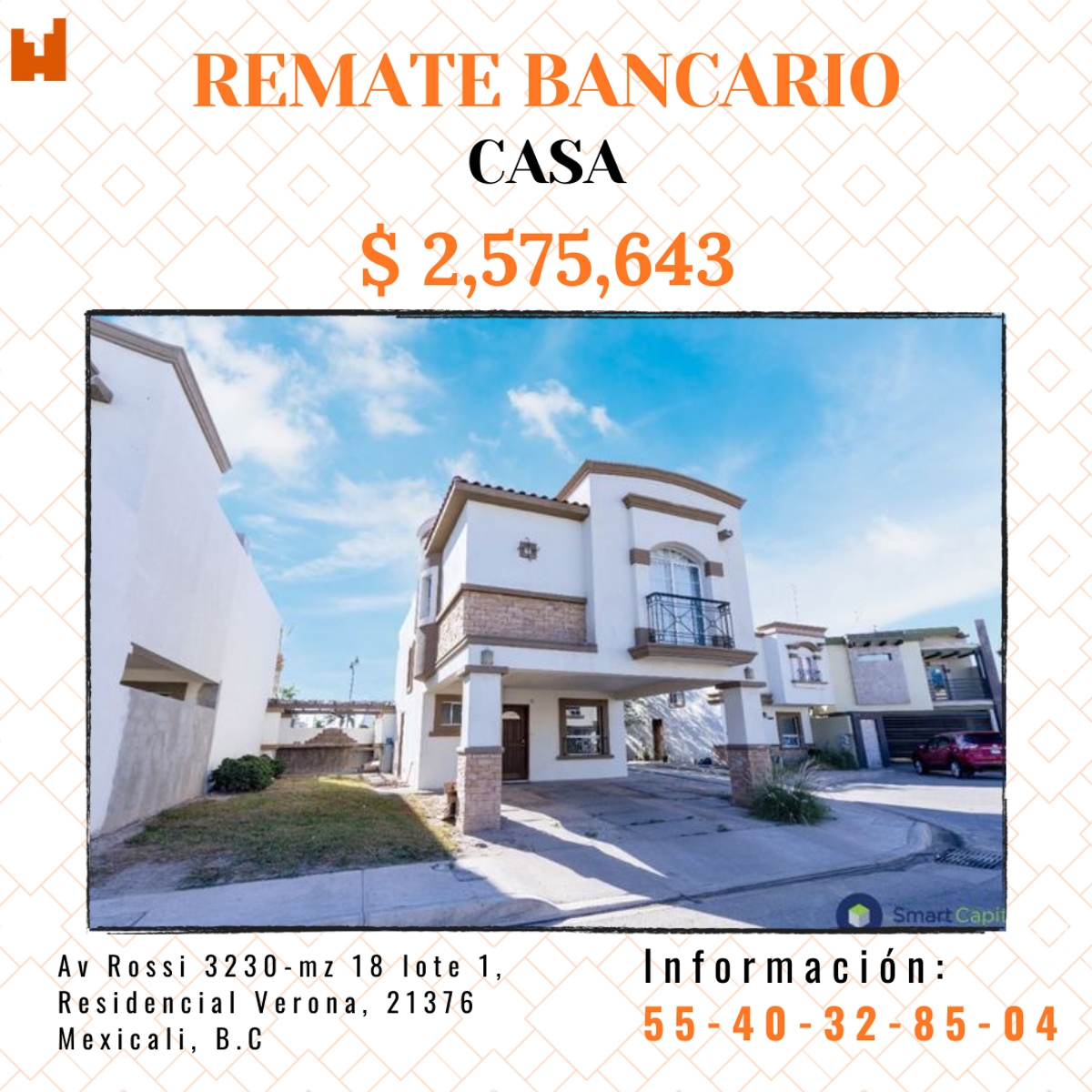 Foto 0 de Casa en remate en Verona, Mexicali, Baja California | ID mx24-dq7941 | Nocnok