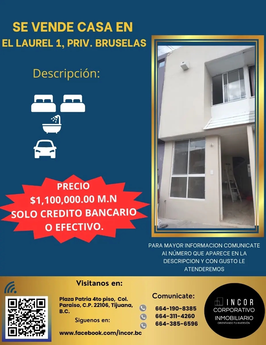 Foto 0 de Casa en venta en El Laurel I, Tijuana, Baja California | ID mx24-bv3976 | Nocnok