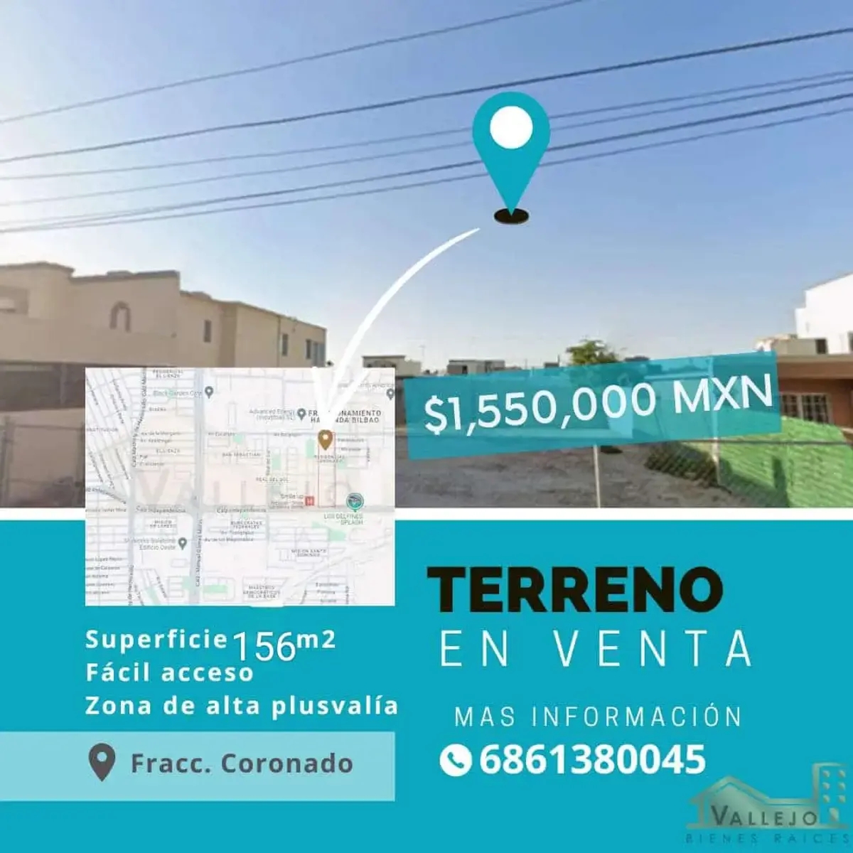 Foto 0 de Terreno en venta en Residencial Coronado, Mexicali, Baja California | ID mx24-np8220 | Nocnok