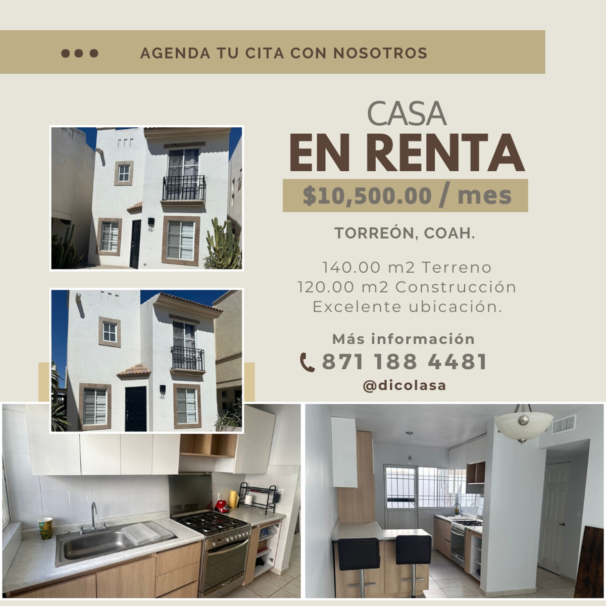 Foto 0 de Casa en renta en Villa Romana, Torreón, Coahuila de Zaragoza | ID mx25-ja10005 | Nocnok