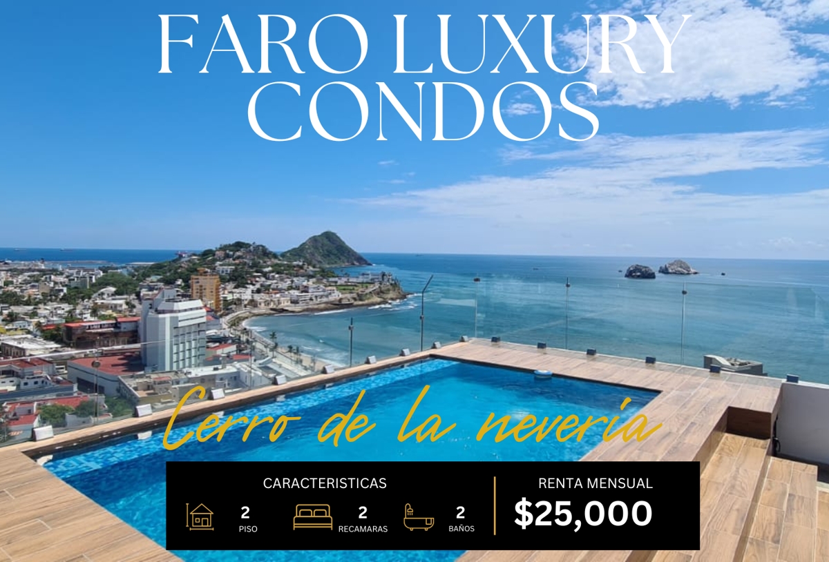 Foto 0 de Departamento en Renta en FARO LUXURY en cerro de la neveria, Mazatlán, Sinaloa | ID mx25-ui10011 | Nocnok