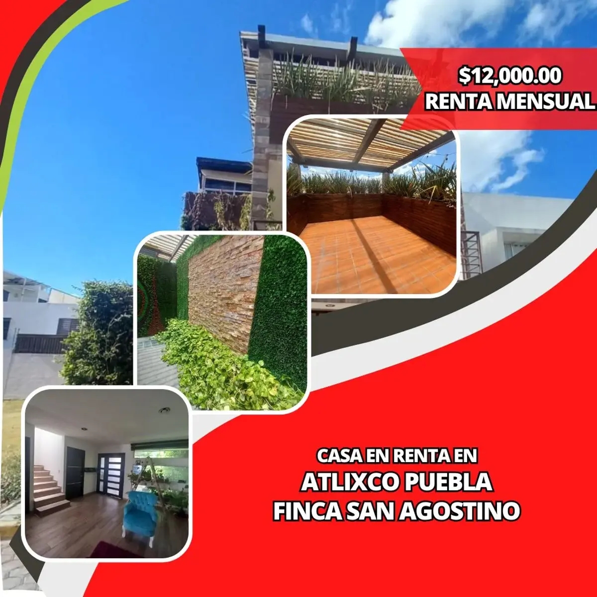 Foto 0 de Casa en renta en Ex Hacienda San Agustín, Atlixco, Puebla | ID mx25-kg10002 | Nocnok