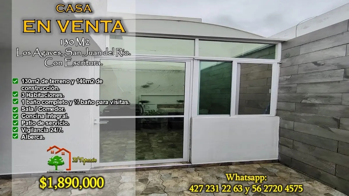 Foto 0 de Agaves, San Juan del Río. Hermosa casa en veta Fraccionamiento privado. | ID mx25-fr10016 | Nocnok