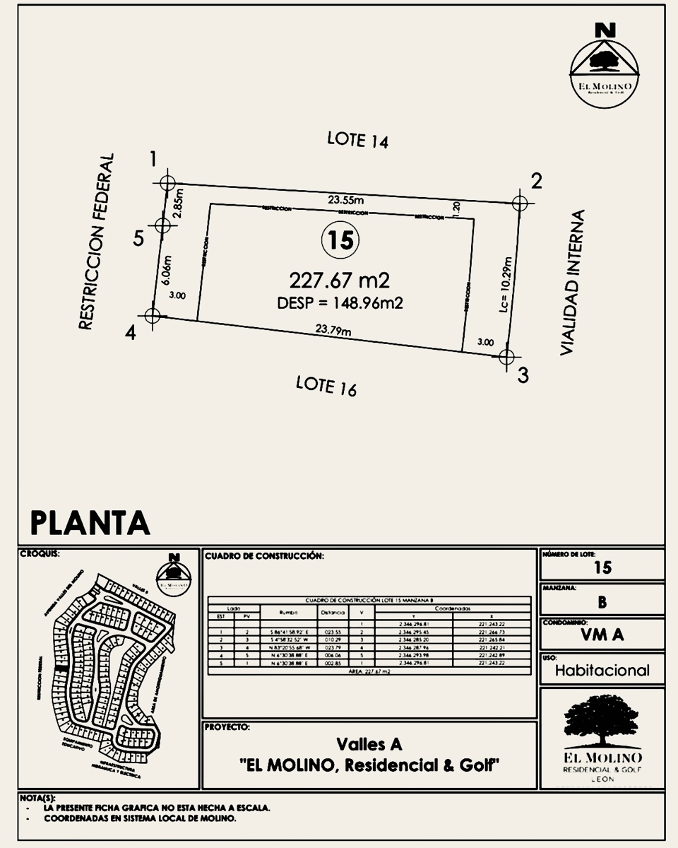 Foto 0 de Terreno en venta en El Molino Residencial y Golf, León, Guanajuato | ID mx25-eu10066 | Nocnok