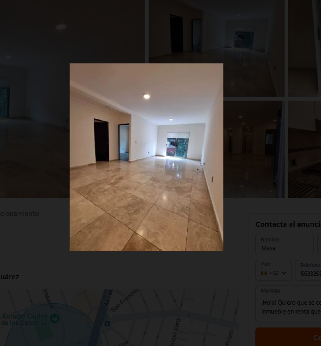 Foto 0 de Departamento en renta en Nochebuena, Benito Juárez, Ciudad de México | ID mx25-be10925 | Nocnok