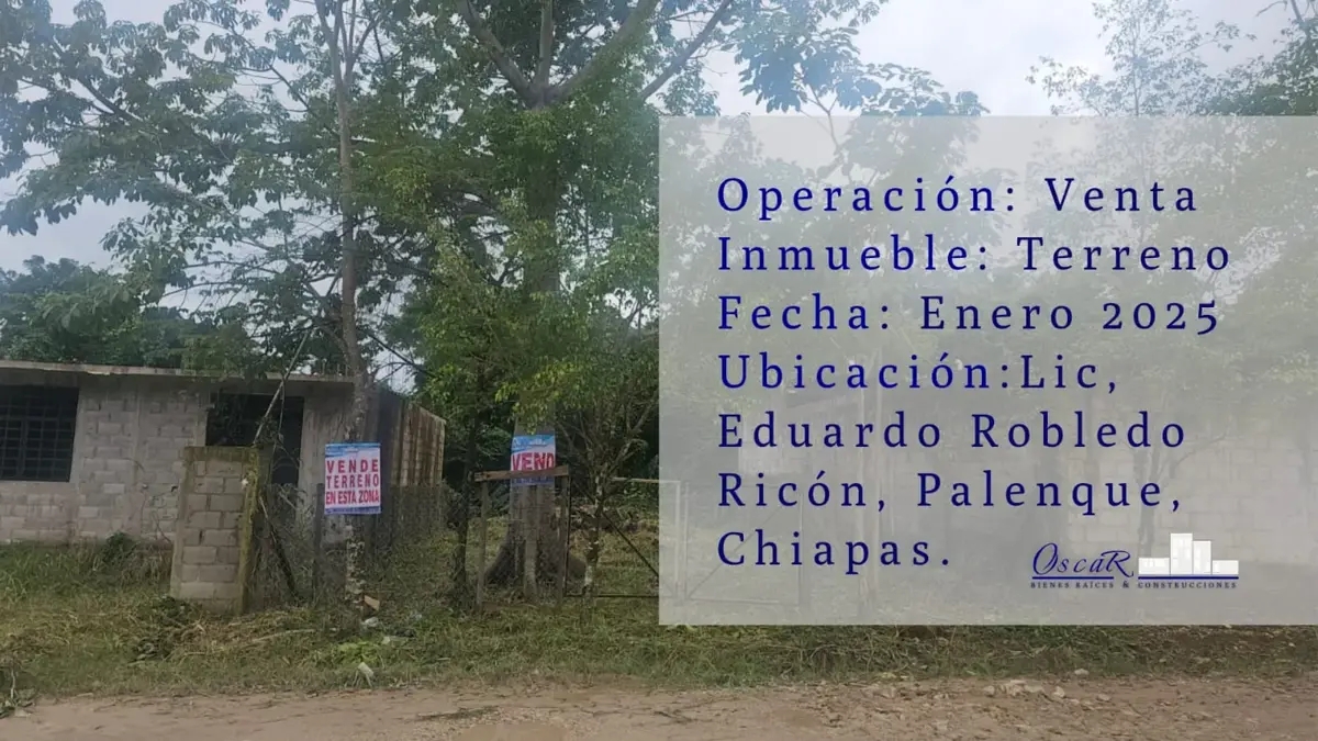 Foto 0 de Terreno en venta para actividades productivas en Palenque, Chiapas - Oportunidad exclusiva | ID mx25-qv10044 | Nocnok