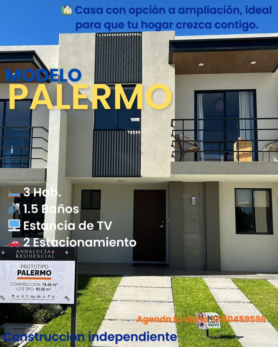Foto 0 de Modelo Palermo – Fraccionamiento Residencial en Tizayuca Hidalgo, casa con posibilidad a crecimiento | ID nn-cy1000121 | Nocnok