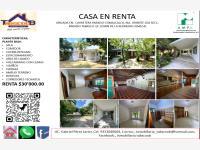 Casa en renta en Oriente 2da. Sección (Palma Huaca), Paraíso, Tabasco