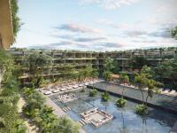 Departamento en venta con jardín y jacuzzi en Aldea Zama, Tulum Departamento en venta con jardín y jacuzzi en Aldea Zama, Tulum