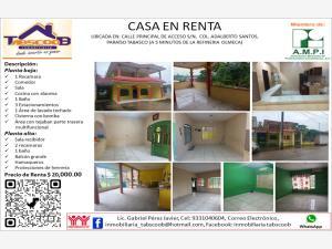 Casa en renta en Adalberto Santos, Paraíso, Tabasco