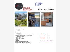 Departamento en renta en Las Ceibas Residencial, Manzanillo, Colima