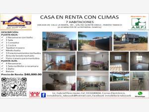 Casa en renta en Quintin Arauz, Paraíso, Tabasco