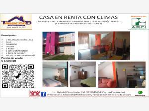 Casa en renta en Quintin Arauz, Paraíso, Tabasco