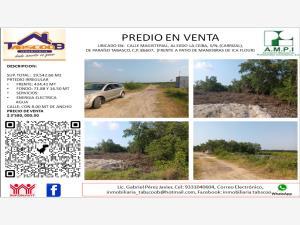Terreno en venta en Puerto Ceiba (carrizal), Paraíso, Tabasco