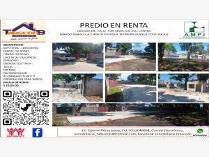 Terreno en renta en Paraiso Centro, Paraíso, Tabasco