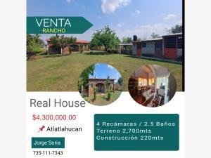 Finca-Rancho en venta en Atlatlahucan, Atlatlahucan, Morelos