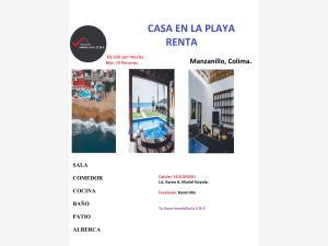 Casa en renta en Playa Azul, Manzanillo, Colima