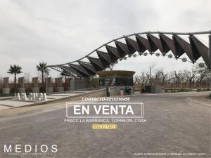Terreno en venta en La Barranca, Torreón, Coahuila de Zaragoza