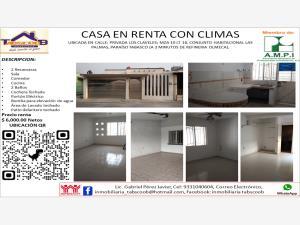 Casa en renta en Las Palmas, Paraíso, Tabasco
