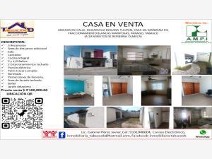Casa en venta en Blancas Mariposas, Paraíso, Tabasco