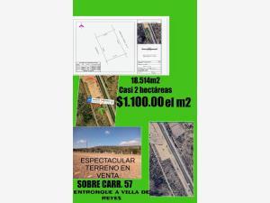 Terreno en venta en La Loma del Tejocote (La Loma), Villa de Reyes, San Luis Potosí