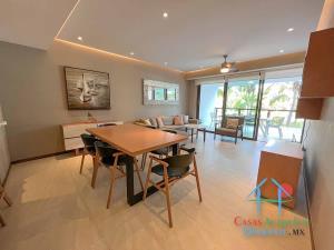 Depa en renta vacacional. Con terraza y vista a las albercas. Ideal para familias o grupos