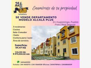 Departamento en venta en Real Segovia, Huejotzingo, Puebla