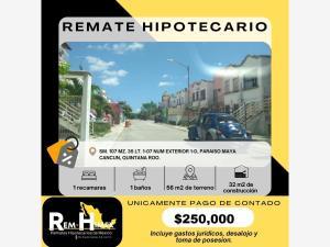 Departamento en remate en Paraíso Maya, Benito Juárez, Quintana Roo
