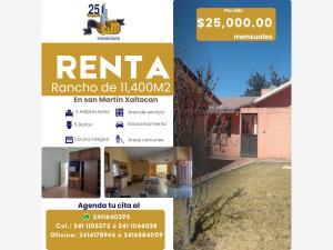 Finca-Rancho en renta en Muñoz, Muñoz de Domingo Arenas, Tlaxcala