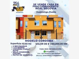 Casa en venta en Real Segovia, Huejotzingo, Puebla