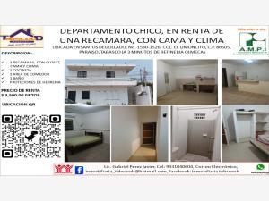 Departamento en renta en El Limoncito, Paraíso, Tabasco