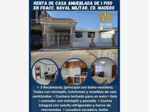 Casa en renta en Naval Militar las Chacas, Ciudad Madero, Tamaulipas