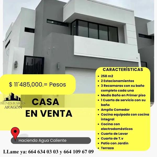 Casa en venta en Hacienda Agua Caliente, Tijuana, Baja California