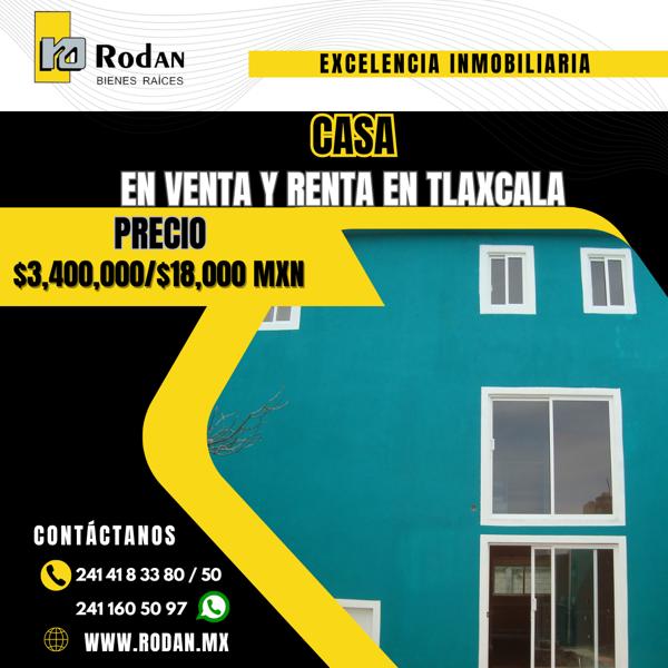 Casa en renta en Ocotlan, Tlaxcala, Tlaxcala