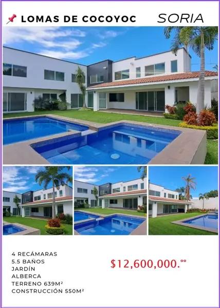 Casa en venta en Lomas de Cocoyoc, Atlatlahucan, Morelos