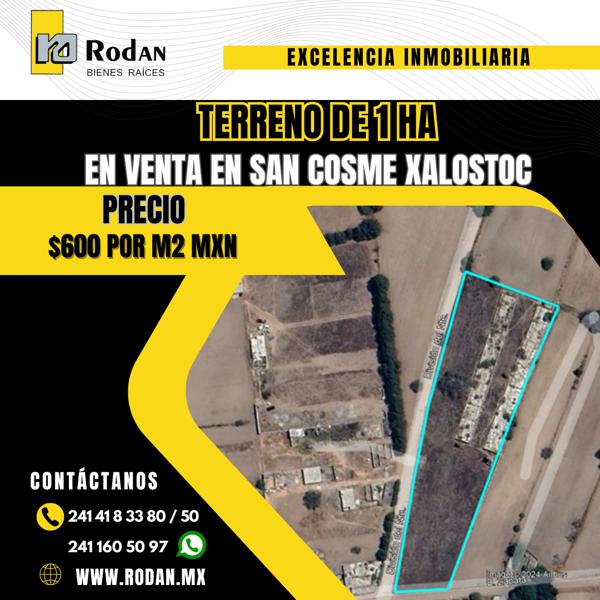 Terreno en venta en Venustiano Carranza, Xaloztoc, Tlaxcala