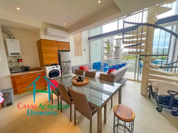 Depa en renta con 2 recámaras y jacuzzi. Incluye mantenimiento y WiFi