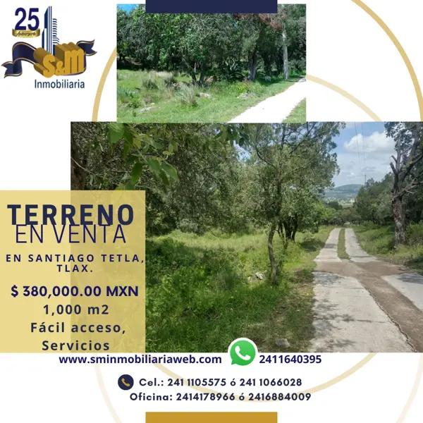 Terreno en venta en Ocotitla 3ra Secc, Tetla de la Solidaridad, Tlaxcala