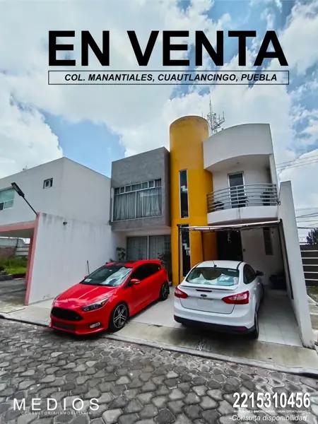 Casa en venta en Manantiales, San Pedro Cholula, Puebla Casa en venta en Manantiales, San Pedro Cholula, Puebla