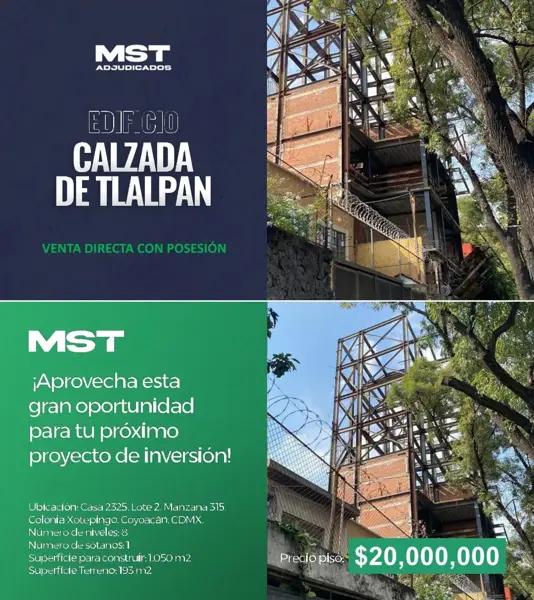 Edificio en venta en Xotepingo, Coyoacán, Ciudad de México