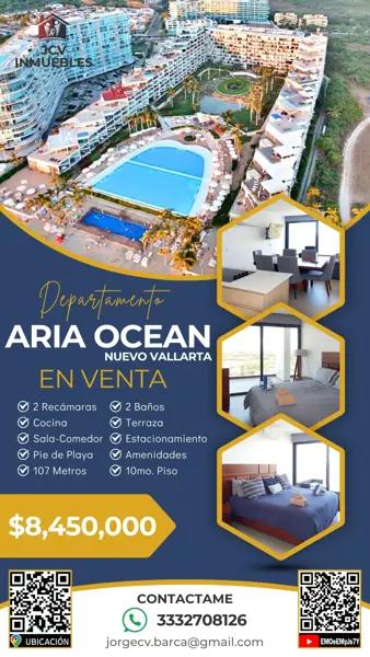 Departamento en venta en Flamingos, Bahía de Banderas, Nayarit