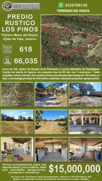 Terreno en venta en Ingenio de Tala, Tala, Jalisco