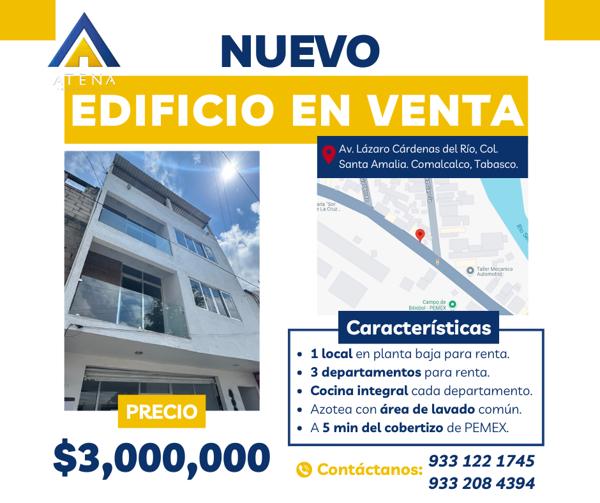 Departamento en venta en Santa Amalia, Comalcalco, Tabasco