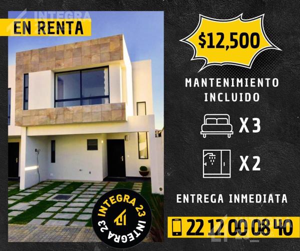 Casa en renta en Lomas de Angelópolis, Ocoyucan, Puebla