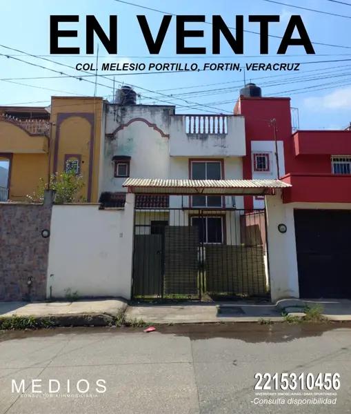 Casa en venta en Melesio Portillo, Fortín, Veracruz de Ignacio de la Llave
