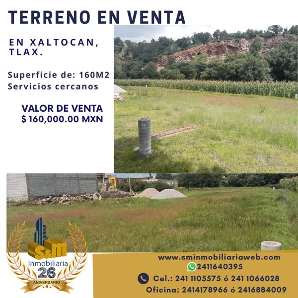 Terreno en venta en San Martin Xaltocan, Xaltocan, Tlaxcala