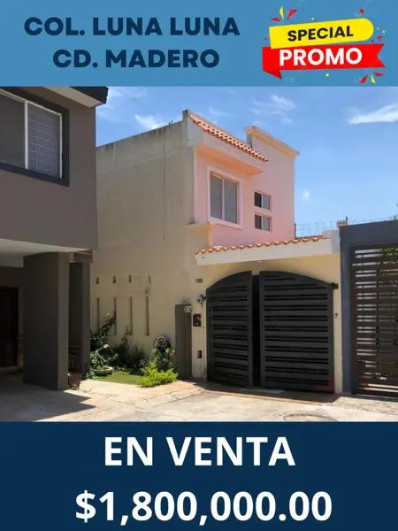 Casa en venta en Jesus Luna Luna, Ciudad Madero, Tamaulipas