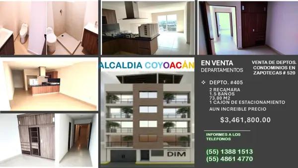 Departamento en venta en Ajusco, Coyoacán, Ciudad de México