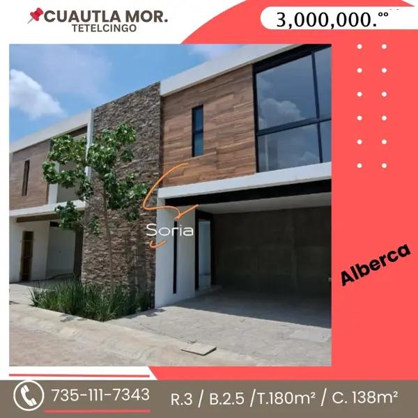 Casa en venta en Tetelcingo, Cuautla, Morelos Casa en venta en Tetelcingo, Cuautla, Morelos